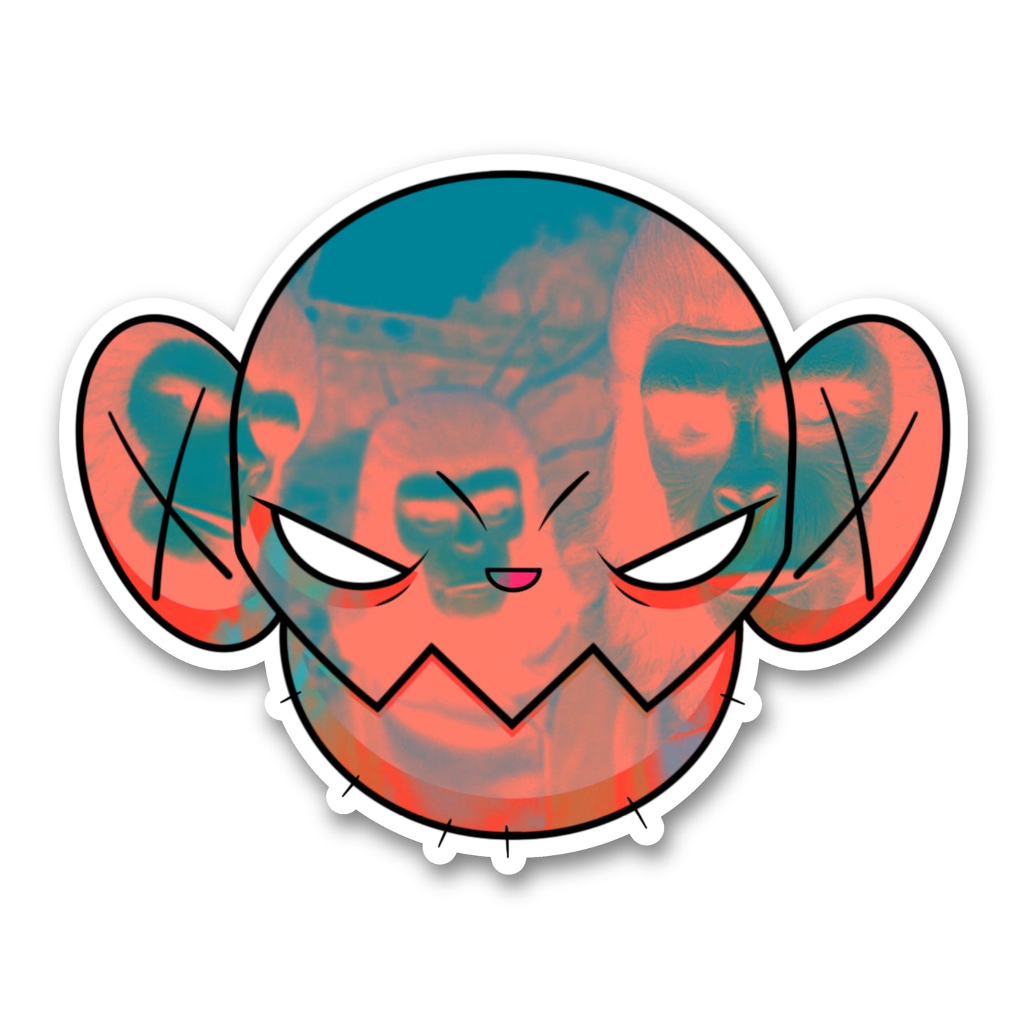 Shiny Ape (Metallic) Sticker